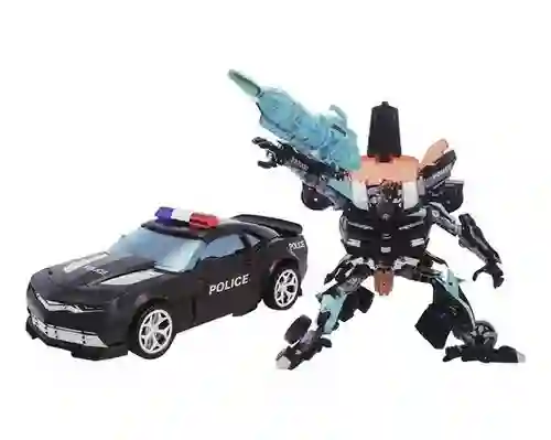 Juguete Robot Transformers Policía Carro Deformación