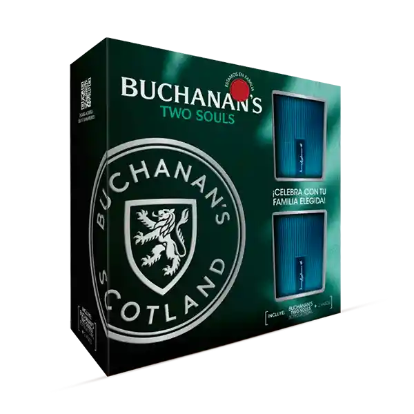 Whisky Buchanans Two Souls 750ml+2vasos