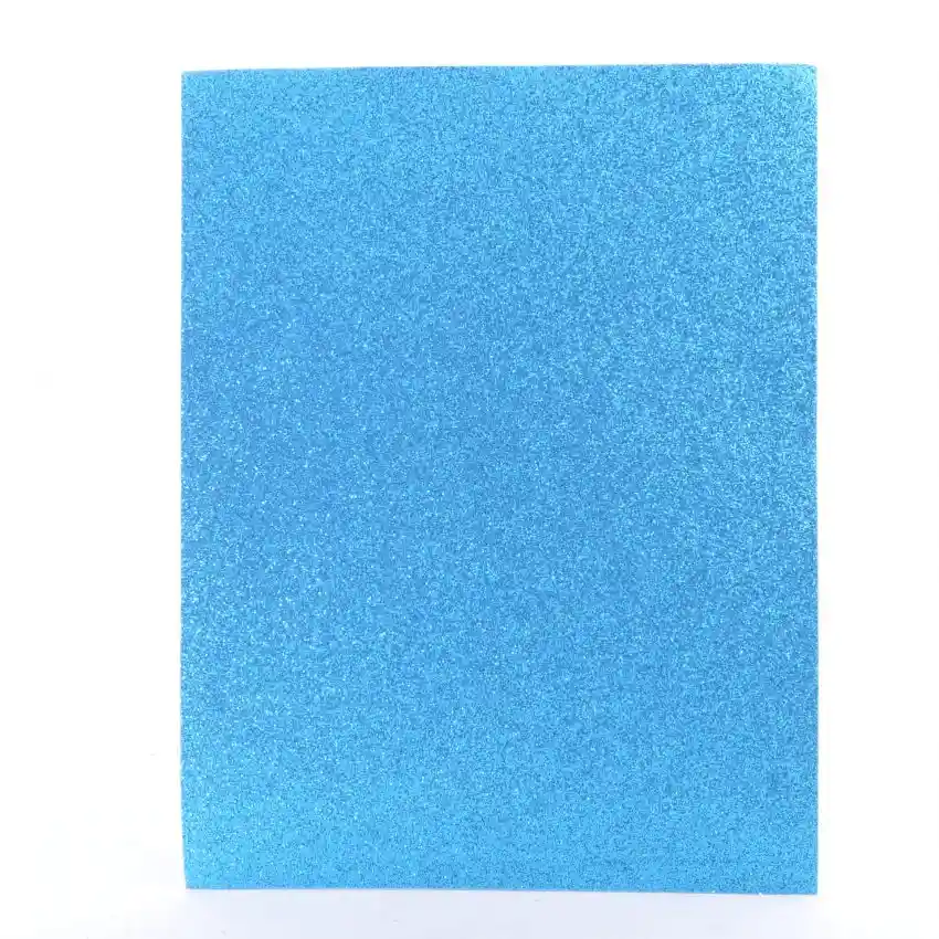 Foamy Carta Escarchado Azul Claro