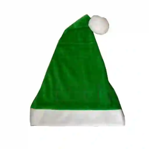 Gorro Navideño Económico Color Verde