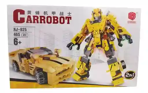 Set De Bloques De Construcción Carrobot 2 En 1 Para Niños