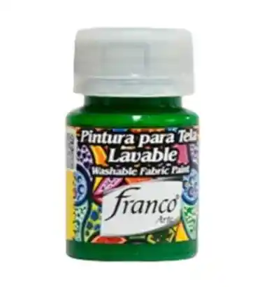 Pintura Verde Tela Franco Arte Textil