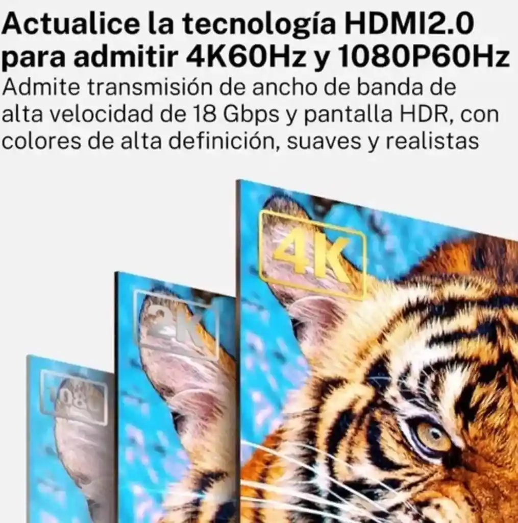 Cable Hdmi 4k Uhd V 2.0 2160p 3 Metros De Alta Velocidad