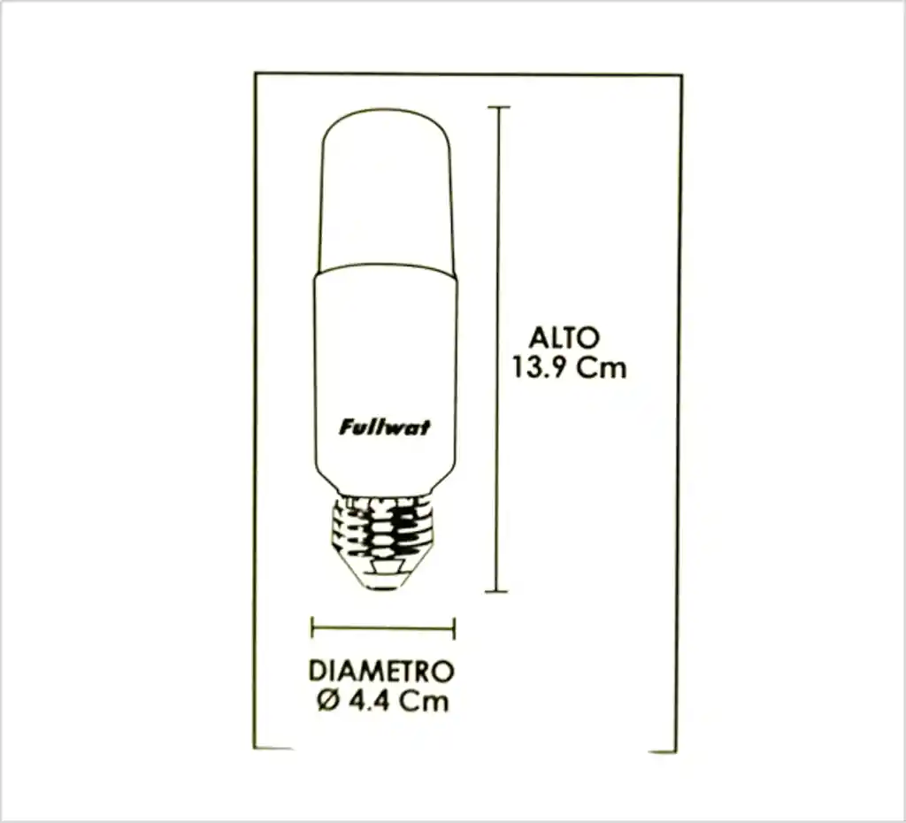 Bombillo Torpedo 12w