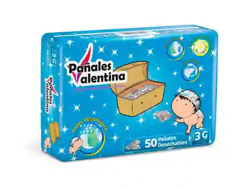 Pañal Valentina Etapa 3 X 50 Unidades