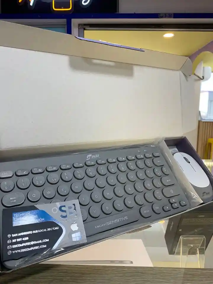 Combo Teclado Y Mouse Gris