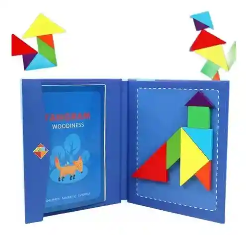 Juego Tangram Magnético De Madera Para Niños