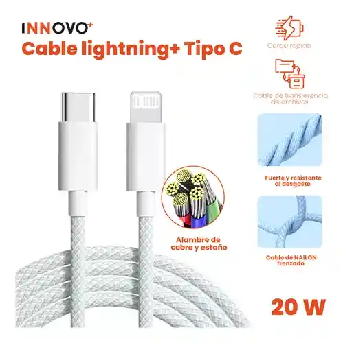 Cable De Carga Compatible Apple Usb-c To Lightning Innovo