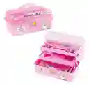 Neceser Maquillaje Plástico Kit 39 Piezas Para Niñas Estuche Tocador