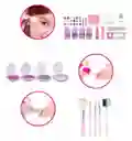 Neceser Maquillaje Plástico Kit 39 Piezas Para Niñas Estuche Tocador