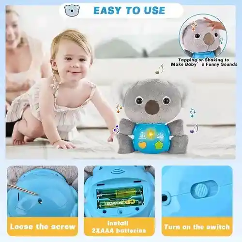 Juguete Peluche Proyector Musical Koala Para Bebés