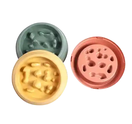 Comedero Antireflujo Relieve Colores Surtidos