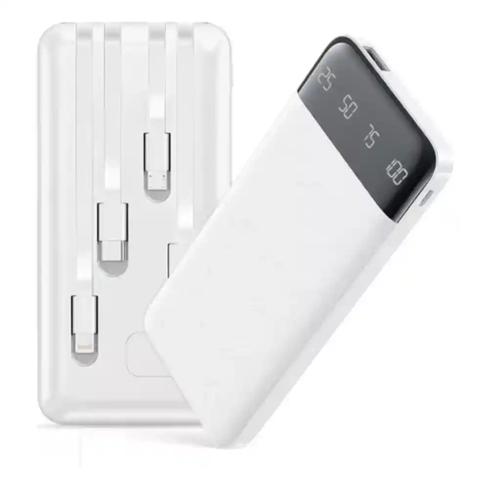 Power Bank 10000mah Batería Externa Carga Rápida 4 Puertos