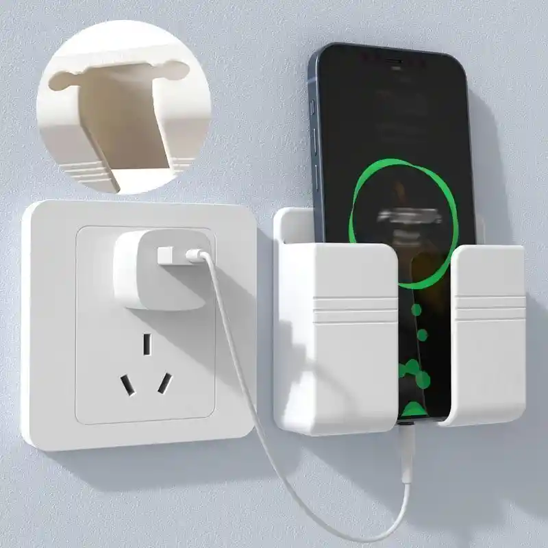 Soporte Teléfono Móvil Ideal Para Colocar En La Pared Cargar Celular Autoadhesivo