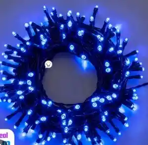 Luces De Navidad Azul X 90 Led Cable Verde 8 M