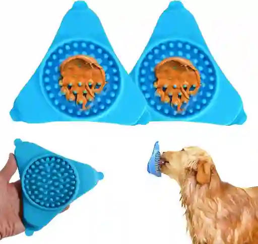 Comedero Antireflujo De Goma Anti Estres Y Ansiedad Para Perros Y Gatos Colores Surtidos