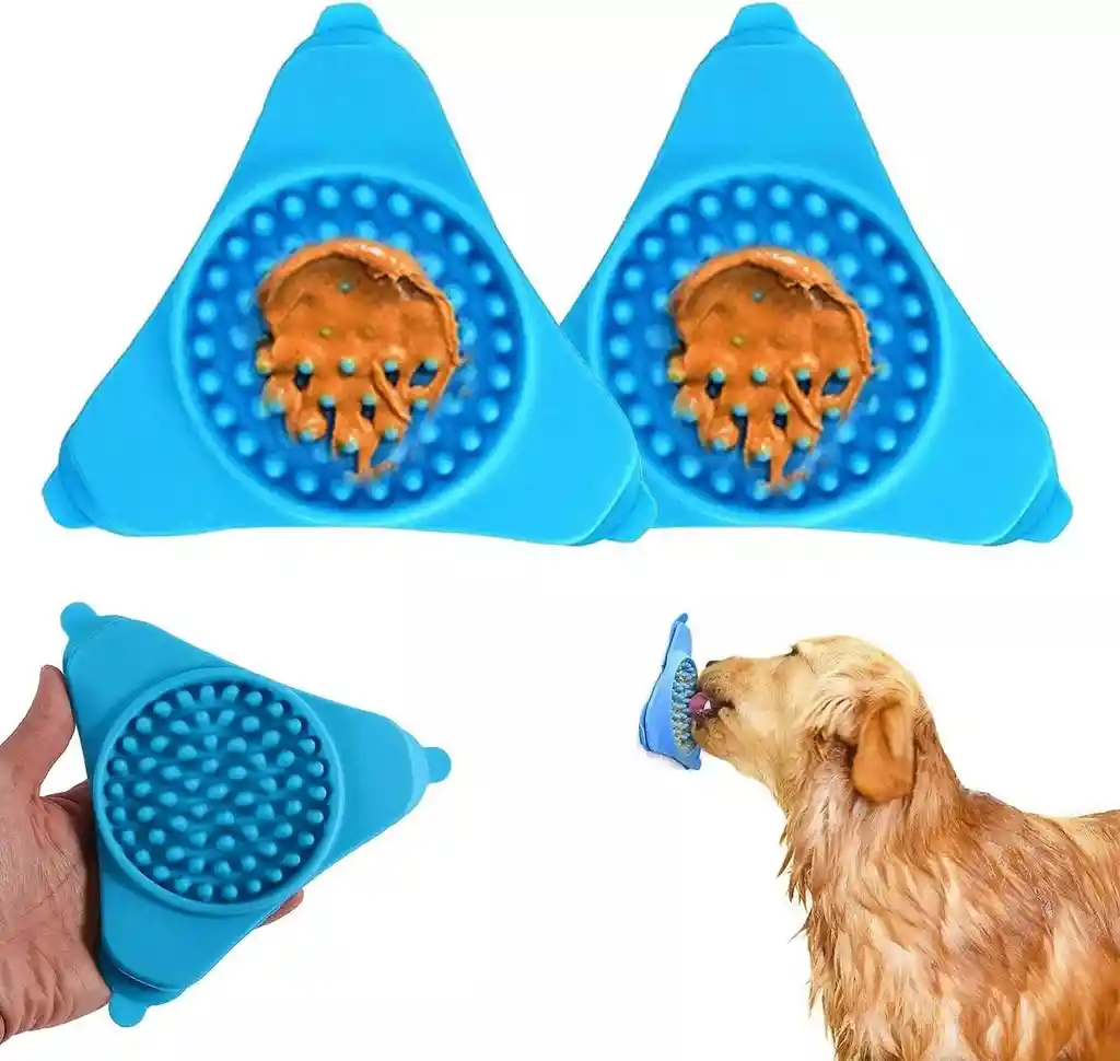 Comedero Antireflujo De Goma Anti Estres Y Ansiedad Para Perros Y Gatos Colores Surtidos