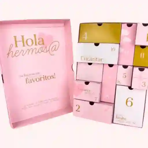 Calendario De Adviento Navideño Grande Con 12 Sorpresas: Maquillaje Y Accesorios Para Una Navidad Brillante