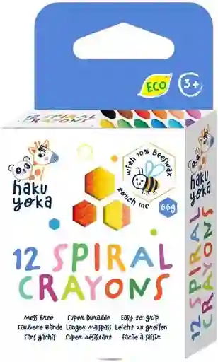 Crayones Espiral 12 Colores Creatividad Infinita Para Niños