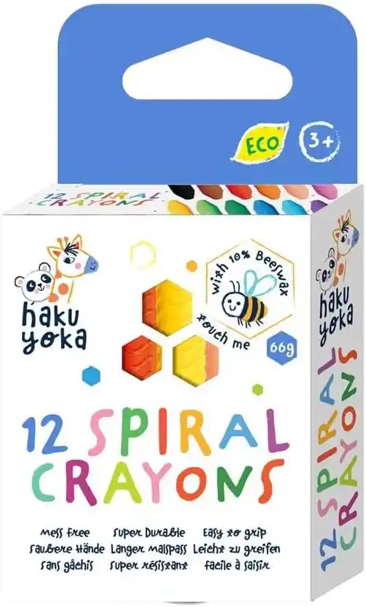 Crayones Espiral 12 Colores Creatividad Infinita Para Niños