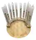 Porta Velas Y Velas X 10 Con Deseos