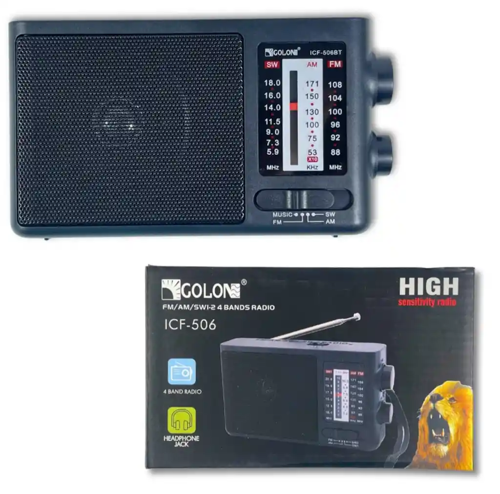 Radio Fm/am/sw, Bluetooth, Usb Y Microsd