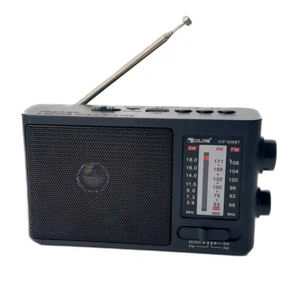 Radio Fm/am/sw, Bluetooth, Usb Y Microsd