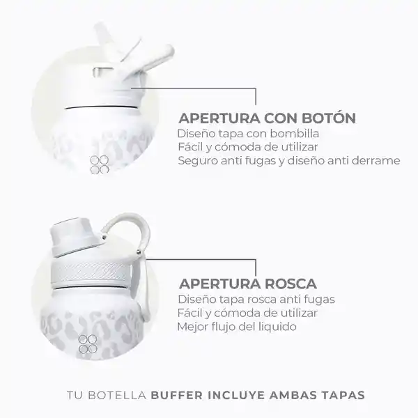 Termo Botella Termica 1,2 Lt Buffer Acero Inox - Ice Leopard