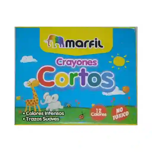 Crayones Cortos Marfil X 12