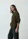 Saco Tejido Mujer Verde Galeras Ultraoscuro M/L 582G081 Naf Naf