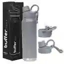 Termo Botella Termica Acero Inox Buffer + Tapas - Cool Grey