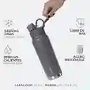 Termo Botella Termica Acero Inox Buffer + Tapas - Cool Grey