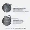 Termo Botella Termica Acero Inox Buffer + Tapas - Cool Grey