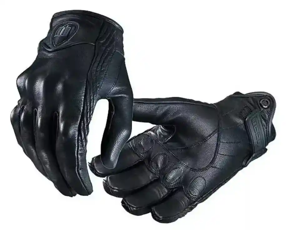 Guantes Icon Persuit Liso O Perforado Cuero Moto Protección