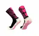 Media Antideslizante Fútbol Profesional Truxos Grip Calsetin 10-12 - Negro/fucsia