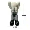 Figura Kaws Popobe Decorativa Blanco Con Gris Sentado