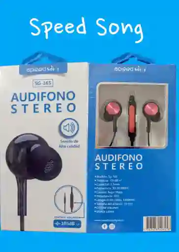 Audifono Stereo Speed Song Sg -165