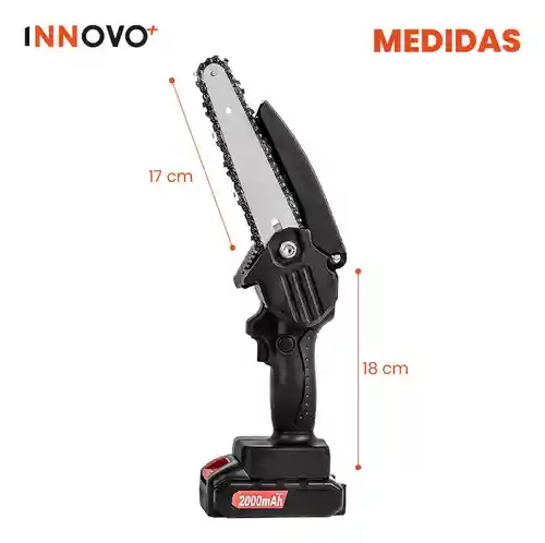 Mini Motosierra Electrica Mano Portatil Recargable 2baterias