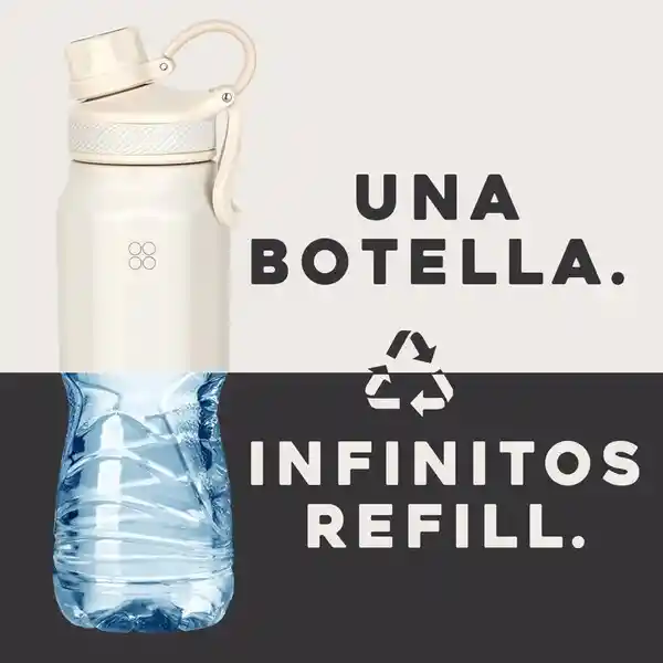 Termo Botella Termica Acero Inox Buffer 1l - Ivory