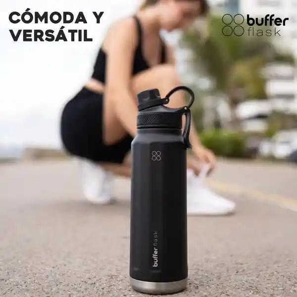 Termo Botella Termica Acero Inox Buffer 1l - Black