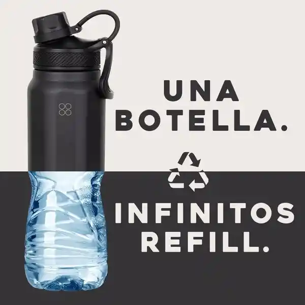 Termo Botella Termica Acero Inox Buffer 1l - Black