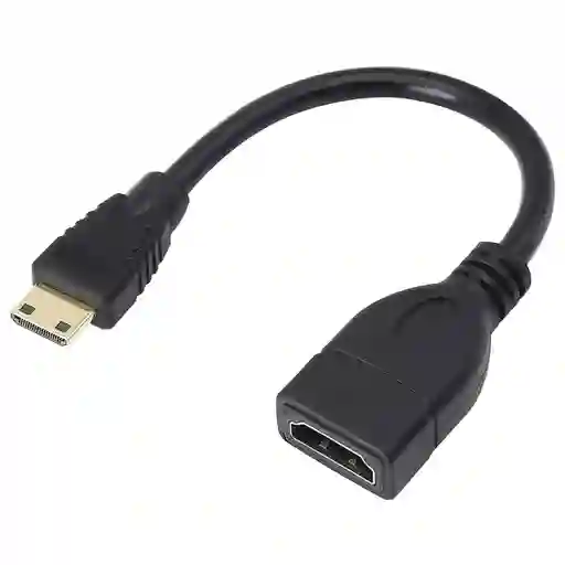 Convertidor Mini Hdmi Macho A Hdmi Hembra | 17cm