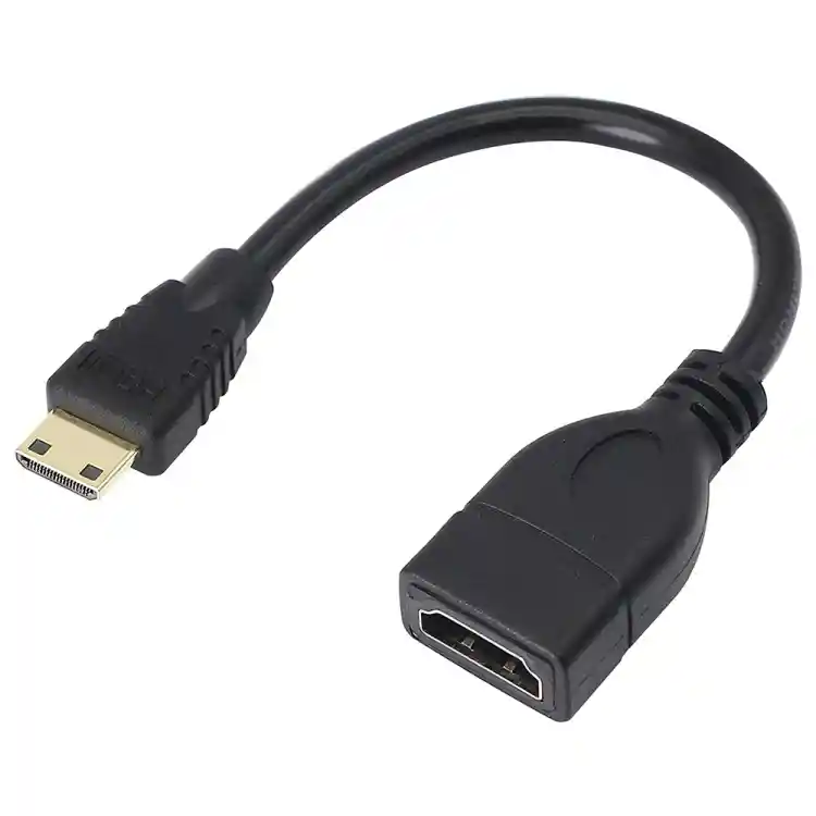 Convertidor Mini Hdmi Macho A Hdmi Hembra | 17cm