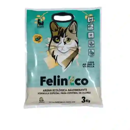 Arena Para Gato Felineco Maiz Vainilla 3kg