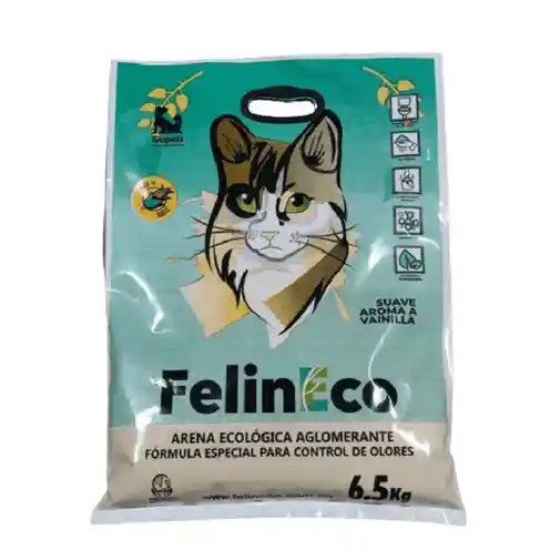 Arena Para Gato Felineco Maiz Vainilla 6.5kg