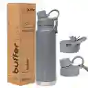 Termo Botella Termica Acero Inox Buffer 1l +tapas - Cool Grey