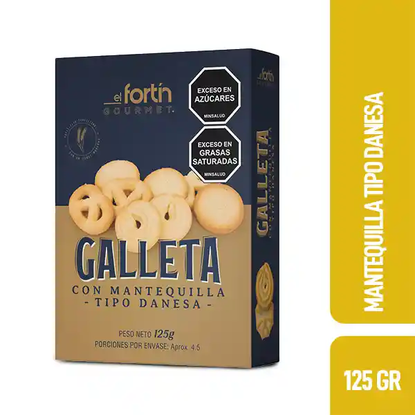 Galleta Tipo Danesa Fortin Gourmet 125gr