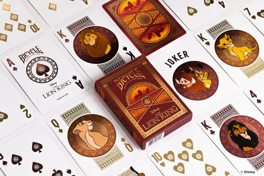 Baraja De Cartas Bicycle Lion King Rey Leon