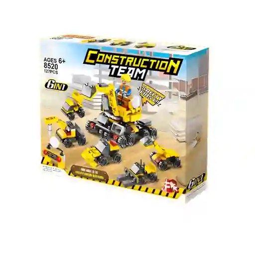 Set De Construcción 6 En 1 Team 72 Piezas Para Niños