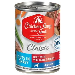 Chicken Soup Classic Dog - Beef With Vegetables Recipe - Cuts In Gravy Lata 369g